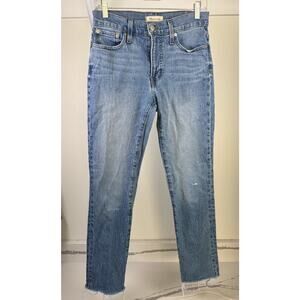 Madewell The Mid-Rise‎ Vintage Perfect Jean Ankle Size 26 (one stain) Light Wash